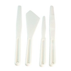 Couteaux de peinture en plastique blanc - SOLO Goya