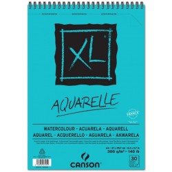ALBUM PAPIER AQUARELLE XL 300G/M² 30 FEUILLES - CANSON-A4