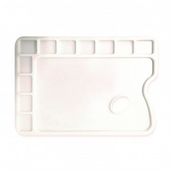 Palette rectangulaire en plastique  34 x 23.5 cm - Lefranc & Bourgeois