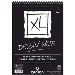 Album de Dessin XL Noir - 150g/m² - A3 42 x 29.7 cm - 40 F - Canson