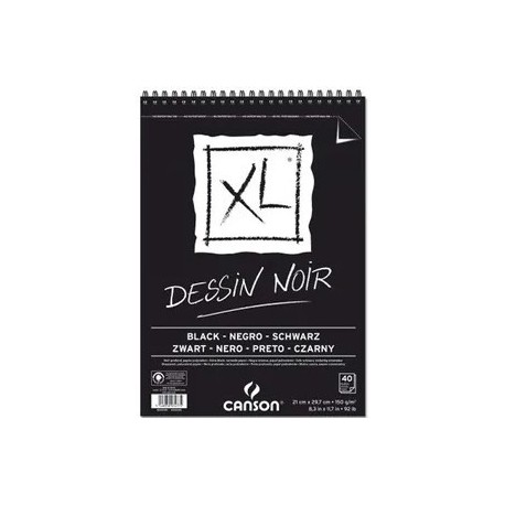 Album de Dessin XL Noir - 150g/m² - A3 42 x 29.7 cm - 40 F - Canson