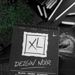 Album de Dessin XL Noir - 150g/m² - A3 42 x 29.7 cm - 40 F - Canson