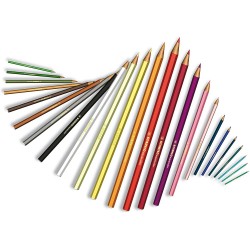 24 Crayons de couleur aquarelle Aquacolor assorties - Stabilo