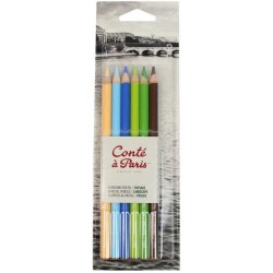 Blister de 6 Crayons Pastel Paysage - Conté à paris