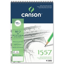 ALBUM DESSIN 1557 SPIRALE  120 g/m² - CANSON  A3