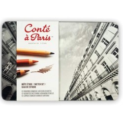 Set de 12 Crayons Esquisse - Boite Etude - Conté à paris
