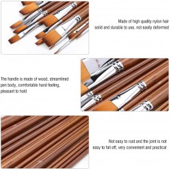 Pinceaux Plat Manche En Bois N° 08