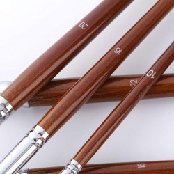 Pinceaux Rond Manche En Bois N° 02