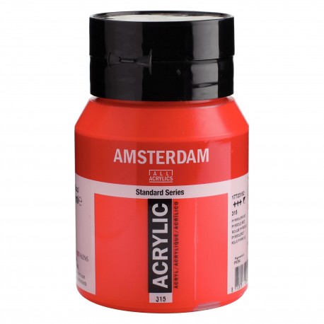 ACRYLIQUE ROUGE PYRROLE 500ML
