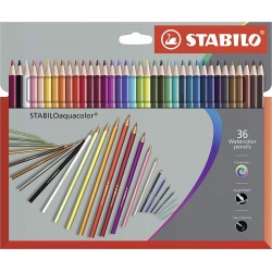 36 Crayon de couleur Aquarellable  Assorties - Stabilo