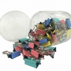 Pince métallique Couleur de papier 25mm plié - Binder Clips