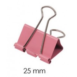 Pince métallique Couleur de papier 25mm plié - Binder Clips