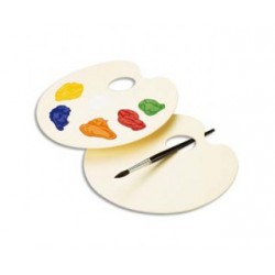 Palette Plastique Education Ovale  23 x 17 cm - Lefranc & Bourgeois
