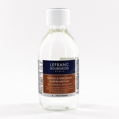 Vernis brillant à tableaux (anti-UV) 250 ml - Lefranc & Bourgeois