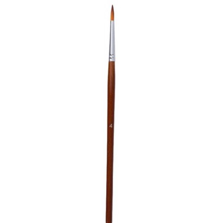 Pinceaux Rond Manche En Bois N° 04