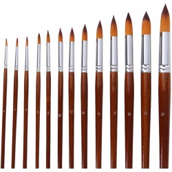 Pinceaux Rond Manche En Bois N° 16