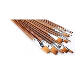 Pinceaux Plat Manche En Bois N° 18