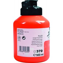 Studio Acrylique Pébéo - 500ml - Orange Fluorescent 370