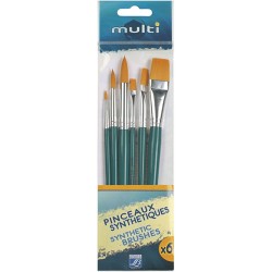 Peinture Value Pack Multi 6 Pinceaux Assortis - Lefranc Bourgeois