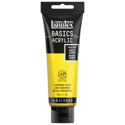 Acrylique Liquitex Basics - 118ml : Jaune transparent 045