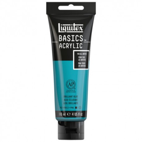 Acrylique Liquitex Basics - 118ml : Bleu brillant 570