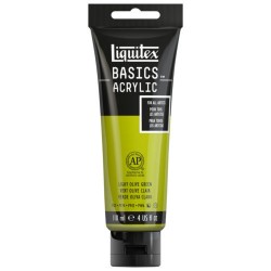 Acrylique Liquitex Basics - 118ml : Vert olive clair 218