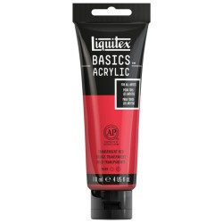 Acrylique Liquitex Basics - 118ml : Rouge transparent 047