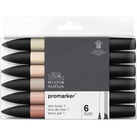 Set de 6 Promarker Tons de Chair 1 - Winsor&Newton