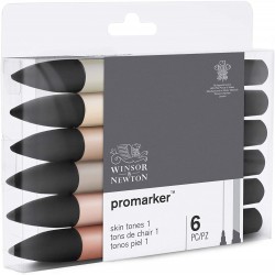 Set de 6 Promarker Tons de Chair 1 - Winsor&Newton