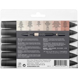 Set de 6 Promarker Tons de Chair 1 - Winsor&Newton