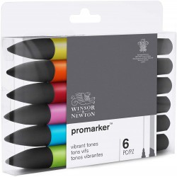 Set de 6 Promarker Tons Vifs - Winsor&Newton