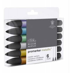 Set de 6 Promarker Métalliques - Winsor&Newton