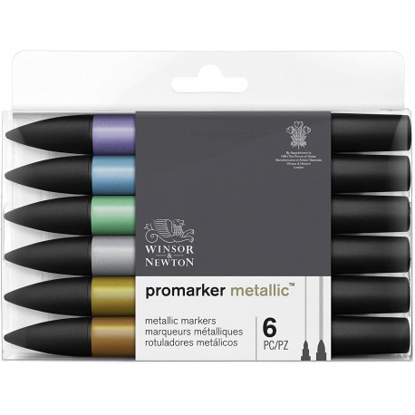 Set de 6 Promarker Métalliques - Winsor&Newton