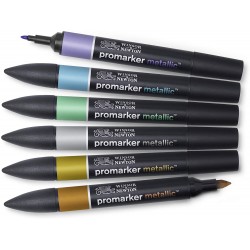 Set de 6 Promarker Métalliques - Winsor&Newton
