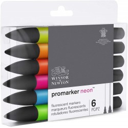 Set de 6 Promarker Neon Fluorescents - Winsor&Newton