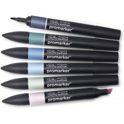 Set de 6 Promarker Tons de ciel 1 - Winsor&Newton