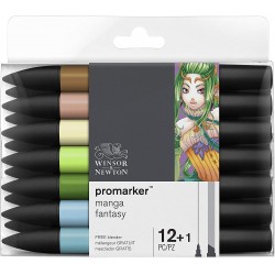 Set de 12+1 Promarker Manga Fantasy - Winsor & Newton