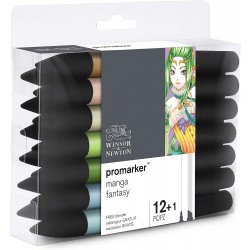 Set de 12+1 Promarker Manga Fantasy - Winsor & Newton