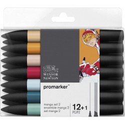 Set de 12+1 Promarker Manga Ensemble 2 - Winsor & Newton