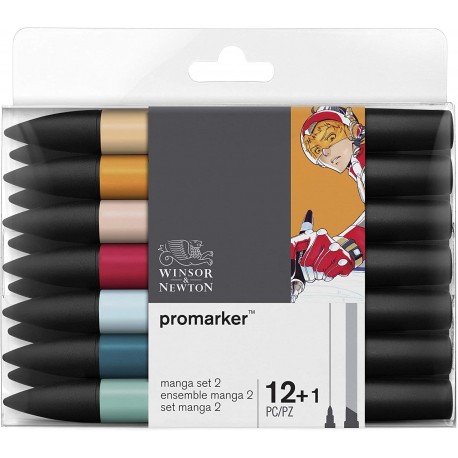 Set de 12+1 Promarker Manga Ensemble 2 - Winsor & Newton