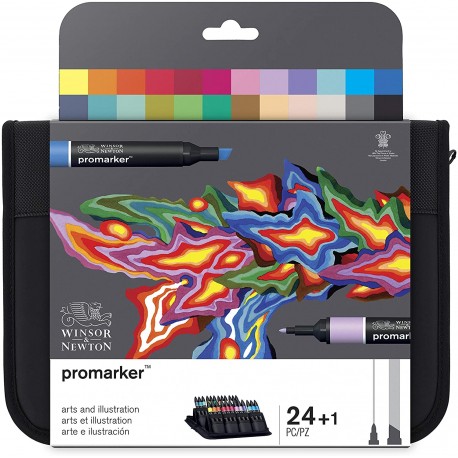 Set de 24+1 Promarker Arts et illustration - Winsor & Newton