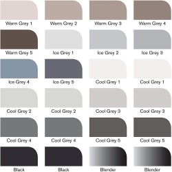Set de 24+1 Promarker Tons Gris et Noir - Winsor & Newton