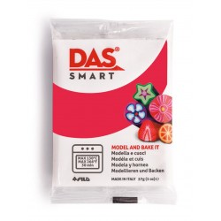 Pâte polymère Rouge Carmin 57g - DAS Smart