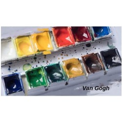 Boite Peinture Aquarelle 24 Demi Godets -  Van Gogh