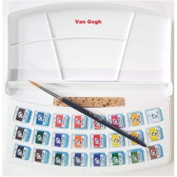 Boite Peinture Aquarelle 24 Demi Godets -  Van Gogh