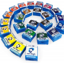 Boite Peinture Aquarelle 24 Demi Godets -  Van Gogh