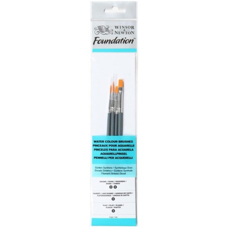Set de 4 pinceaux Rond & Plat - Winsor & Newton