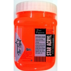 Acrylique Scolaire Star Color - 500 ml - Orange Fluo
