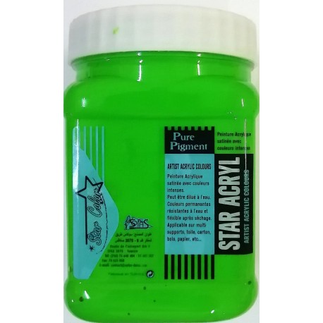 Acrylique Scolaire Star Color - 500 ml - Rouge Fluo