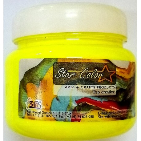 Acrylique Scolaire Star Color - 500 ml - Vert Fluo